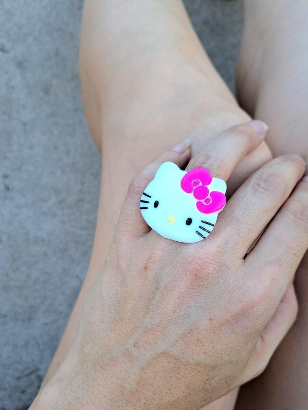 Y2K Hello Kitty Statement Ring